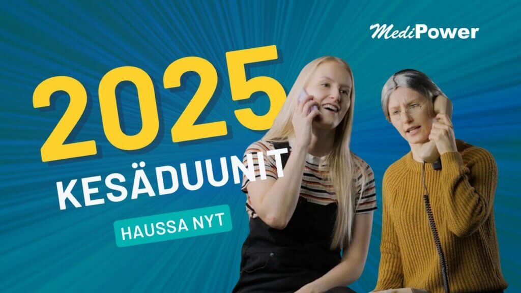 MediPower kesäduunit 2025 haussa nyt thumbnail-kuva.